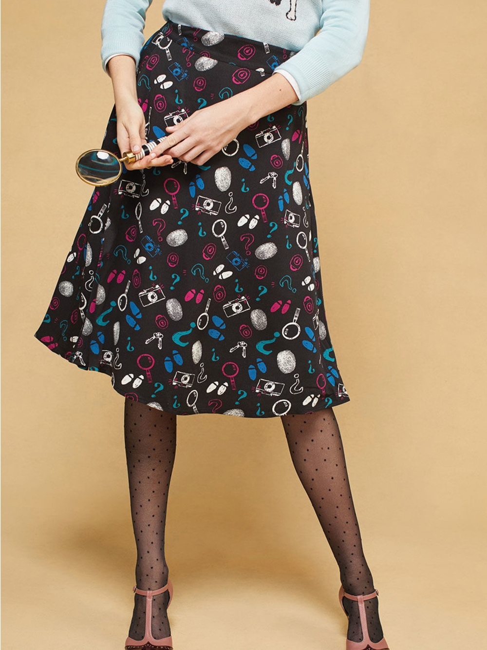 1X Modcloth Mystery themed skirt